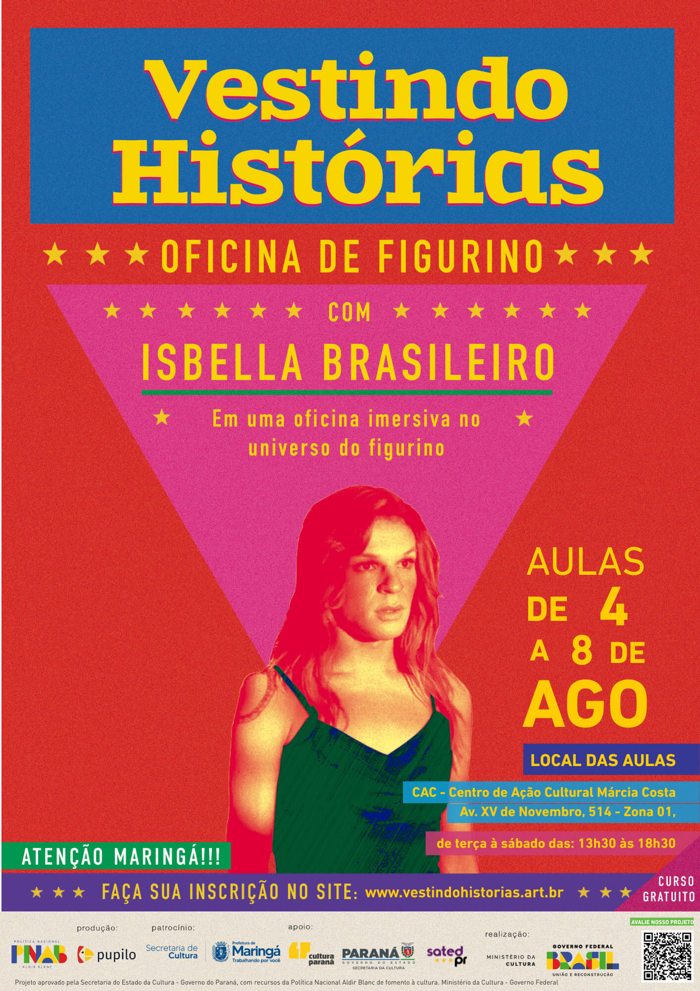 Capa de post: Vestindo Histórias: oficina de figurino com artista renomada chega a Maringá