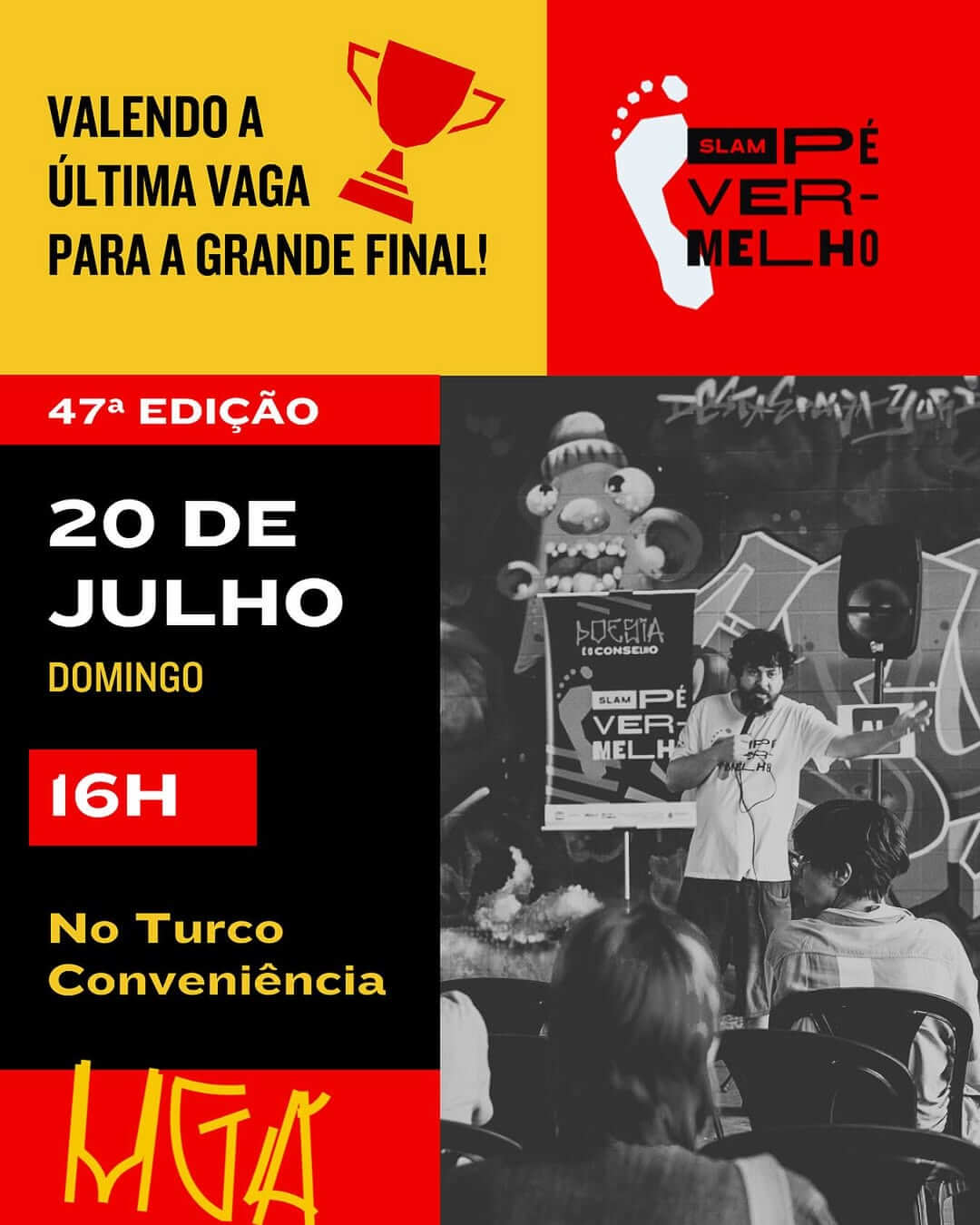 Capa de post: Slam Pé Vermelho: nova edição do campeonato de poesia falada vale vaga na final