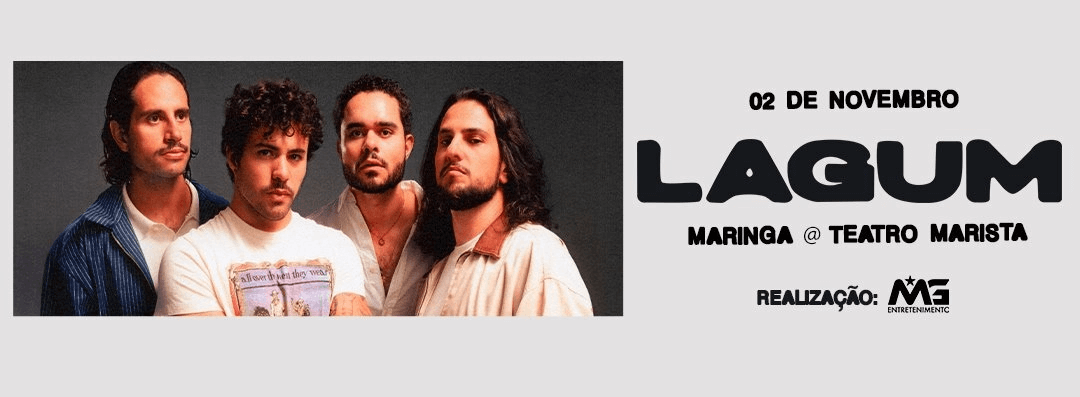 Capa de post: Lagum traz nova turnê a Maringá em novembro