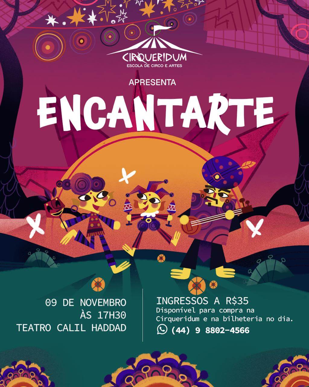Capa de post: Cirqueridum apresenta espetáculo “Encantarte”