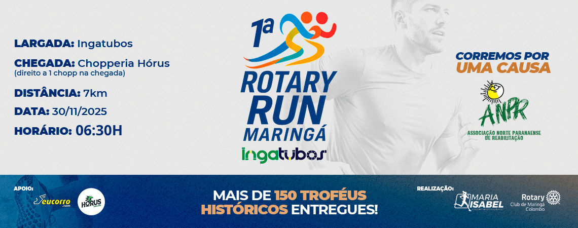 Capa de post: Troféus da Rotary Run são feitos com madeira da primeira Catedral de Maringá e contam uma história de fé e transformação