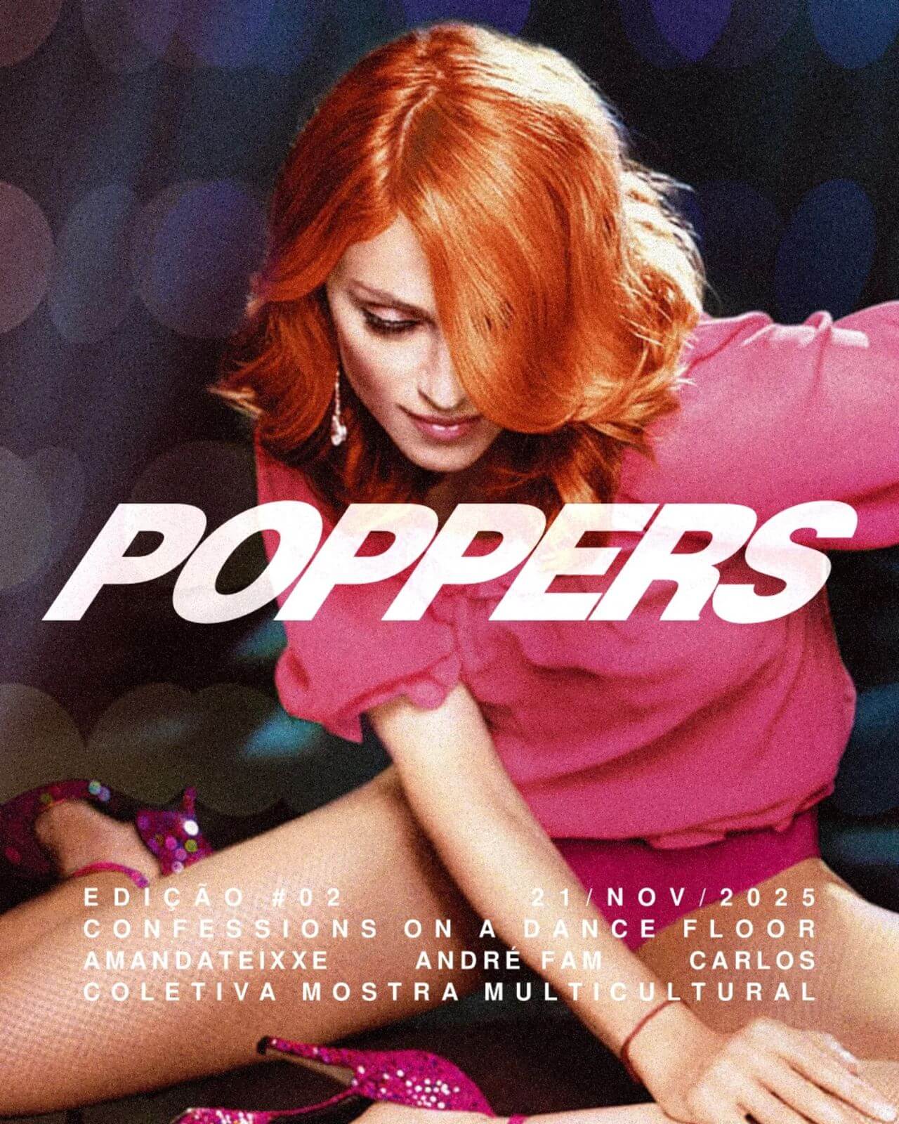 Capa de post: Edição especial da Festa Poppers celebra 20 anos do álbum 'Confessions on a Dance Floor', de Madonna