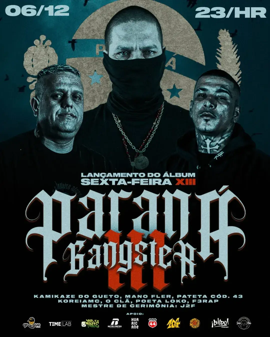 Capa de post: Groove Brew House recebe Kamikaze do Gueto, Mano Fler e artistas consagrados do rap paranaense