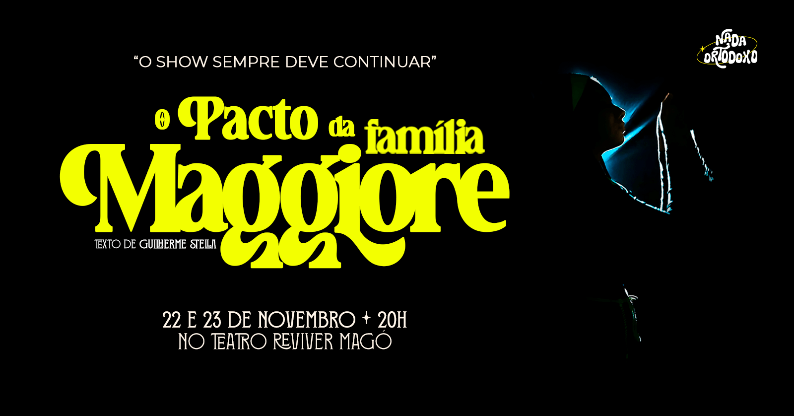 Capa de post: Peça O Pacto da Família Maggiore acontece nesse final de semana em Maringá 