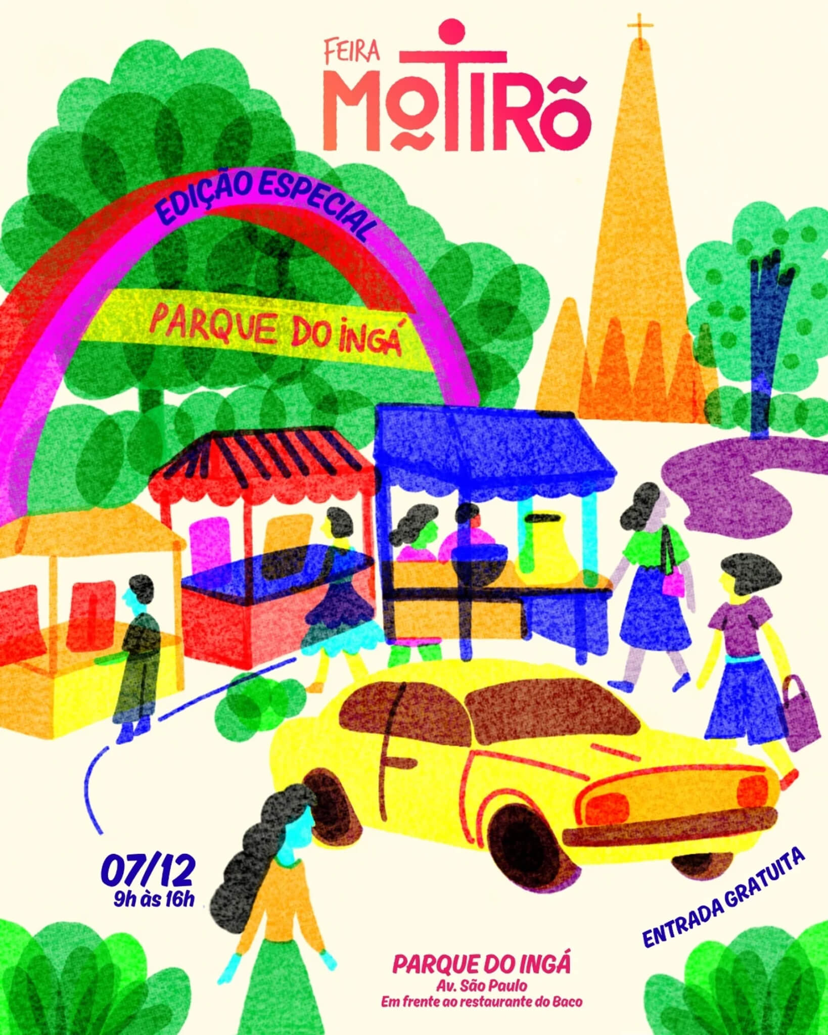 Capa de post: Coletivo Motirõ promove campanha de doação de brinquedos em feira