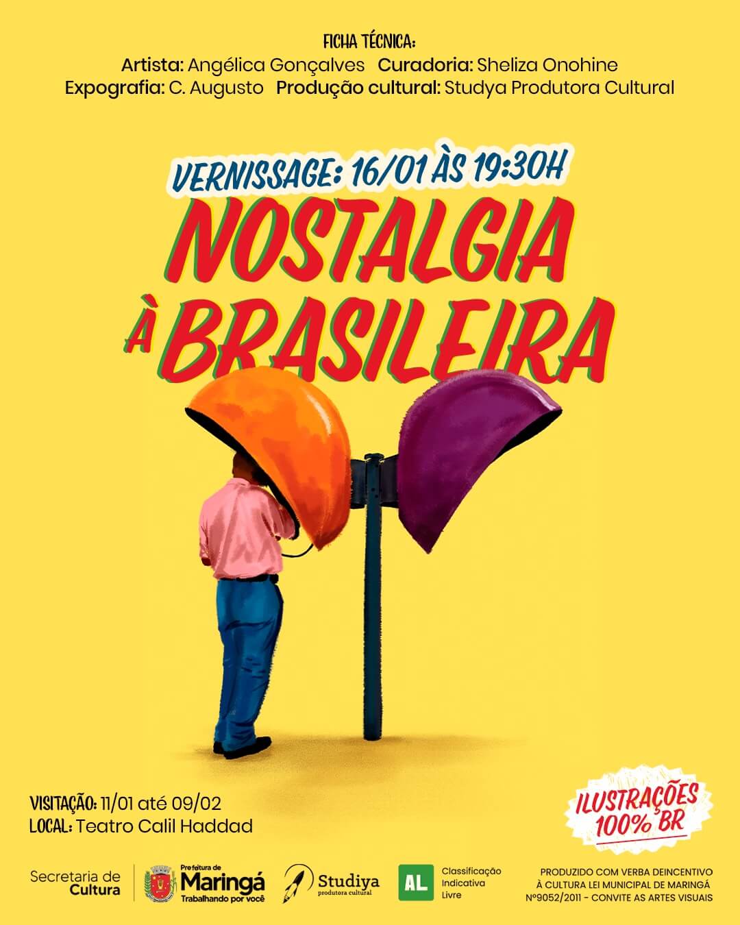 Capa de post: Exposição Nostalgia tem entrada gratuita no Teatro Calill Haddad