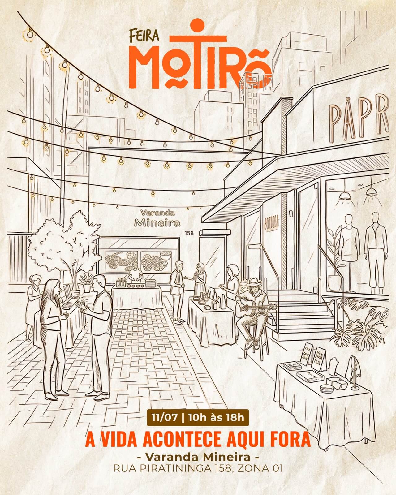 Capa de post: Feira Motirõ celebra a Edição de Inverno no Varanda Mineira com arte autoral, gastronomia e música ao vivo 