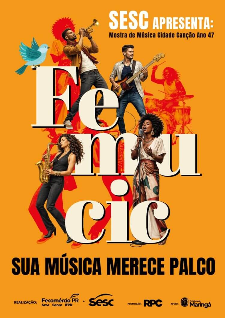 Capa de post: Femucic 2026: Maringá vai respirar música brasileira até 12 de setembro!
