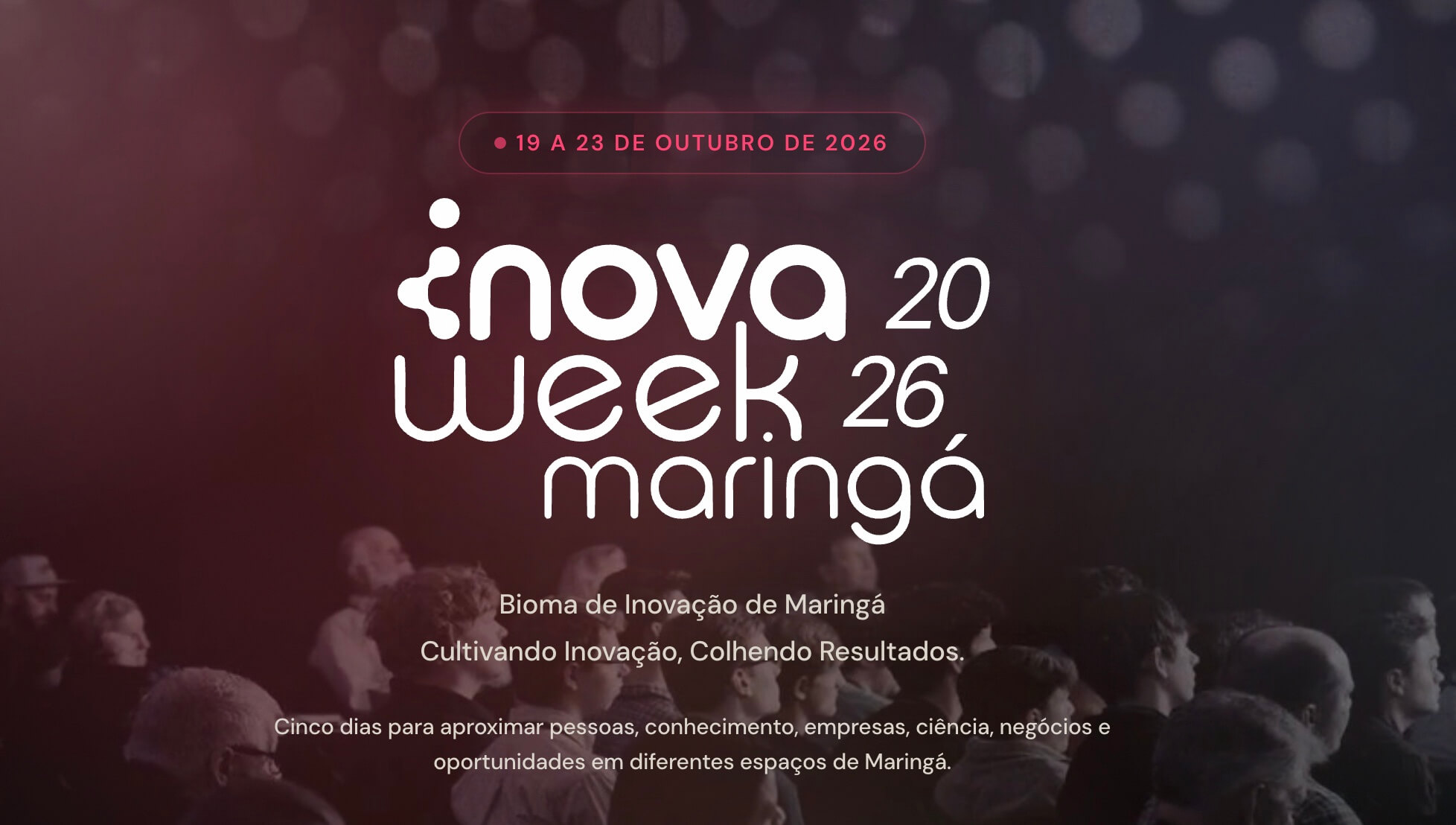 Capa de post: InovaWeek Maringá 2026: palestras internacionais e nacionais gratuitas sobre inovaçao e tecnologia