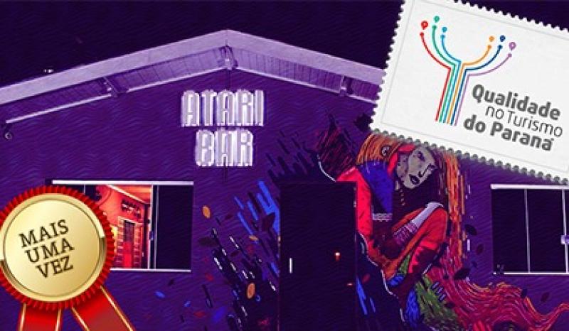 Capa de post: Atari Bar ganha 'Selo de Qualidade do Paraná' pelo 3º ano seguido