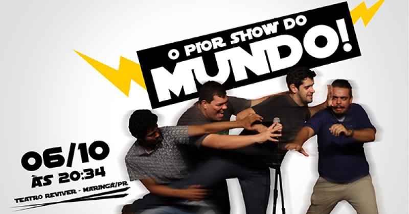 Capa de post: Grupo de STAND UP COMEDY criado em Maringá se apresenta em outubro no Teatro Reviver
