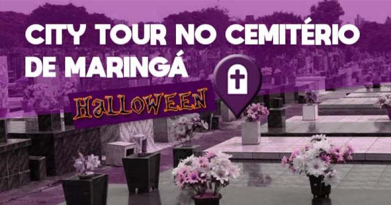 Capa de post: Inscrições abertas para o tour no Cemitério de Maringá na noite de Halloween 