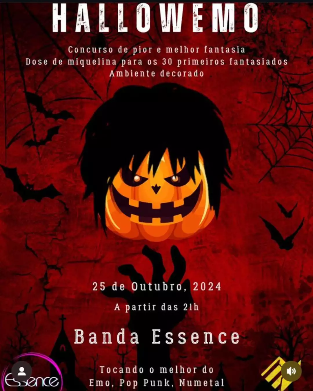 halloween porão bar maringá 2024 poster blog enjoy